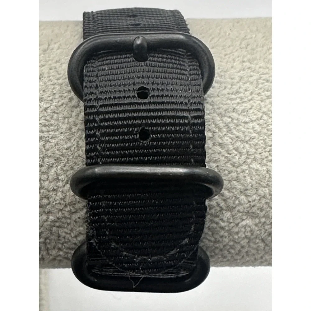 SOLGAARD x SUPER 73 Hex Watch #163 Black Dial Nylon Band‎ New Battery